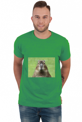 Kapibara przerażające spojrzenie t shirt