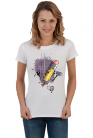 Żółty Ołówek Na Platformie T-Shirt 1.0 B_D