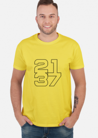 Żółta koszulka męska 2137 kontur