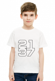 Biała koszulka dziecięca (chłopiec) 2137 kontur