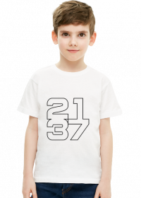 Biała koszulka dziecięca (chłopiec) 2137 kontur