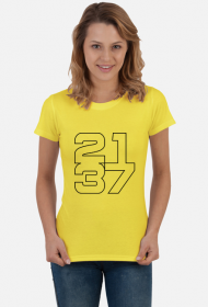 Żółta koszulka damska 2137 kontur