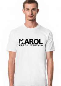 Biała koszulka męska KAROL