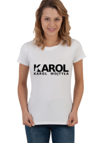 Biała koszulka damska KAROL