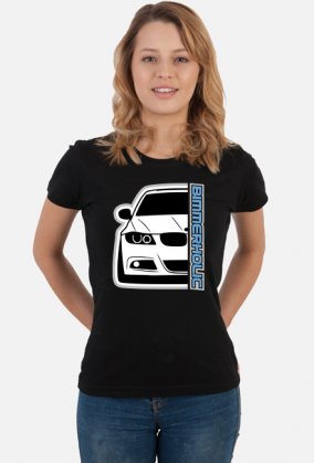 Bimmerholic E90 front (koszulka damska)