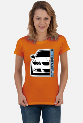Bimmerholic E90 front (koszulka damska)