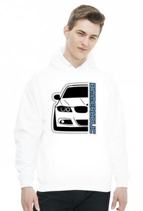 Bimmerholic E90 front (bluza męska kaptur)