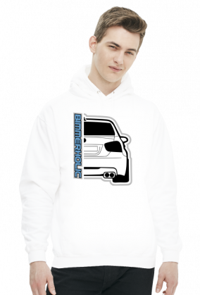 Bimmerholic E90 rear (bluza męska kaptur)