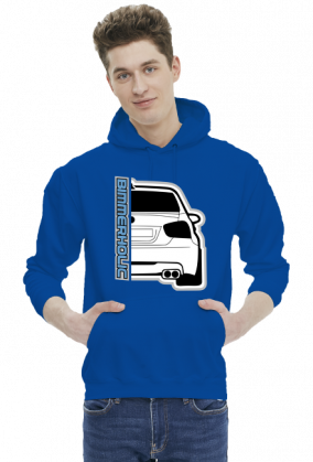 Bimmerholic E90 rear (bluza męska kaptur)