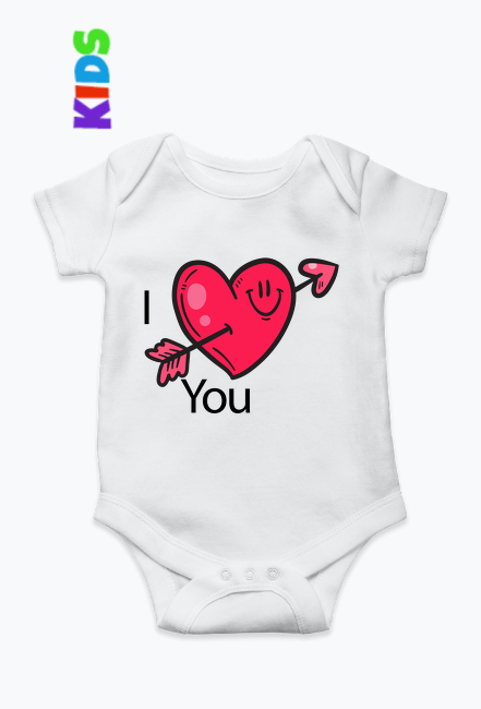 Dziecięcy śpioszek I LOVE YOU