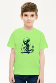 Green Alien - Koszulka Dziecięcia Unisex