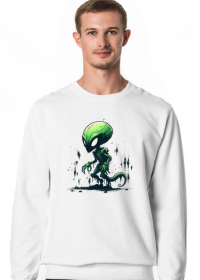 Green Alien - Bluza Męska Klasyczna