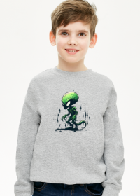 Green Alien - Bluza Dziecięca Unisex