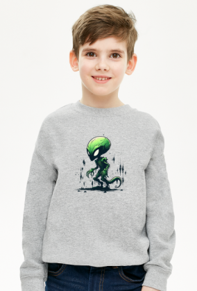 Green Alien - Bluza Dziecięca Unisex