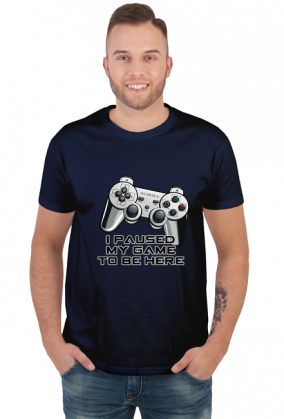 I Paused My Game - Koszulka Męska