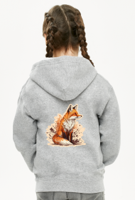 Fox Art - Bluza Dziecięca Rozpiana Unisex