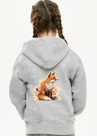 Fox Art - Bluza Dziecięca Rozpiana Unisex
