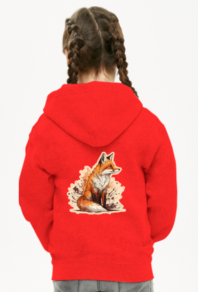 Fox Art - Bluza Dziecięca Rozpiana Unisex