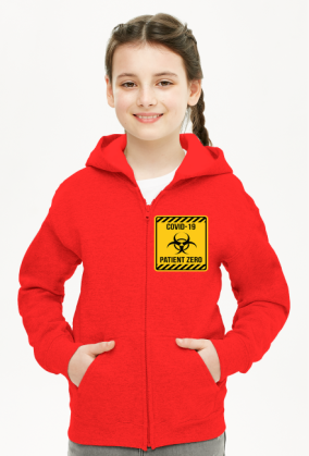 Covid -19 Patient zero bluza kaptur zip girl