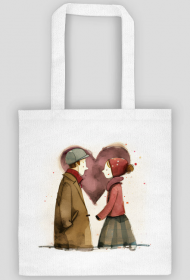 Bawełniana torba zakochana para Walentynki 2022