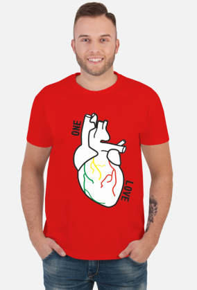 T-SHIRT - SERCE ONE LOVE