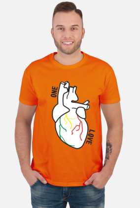 T-SHIRT - SERCE ONE LOVE