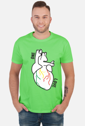 T-SHIRT - SERCE ONE LOVE