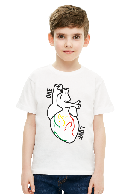 T-SHIRT DZIECIĘCY - SERCE ONE LOVE