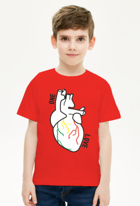 T-SHIRT DZIECIĘCY - SERCE ONE LOVE