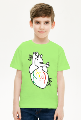 T-SHIRT DZIECIĘCY - SERCE ONE LOVE
