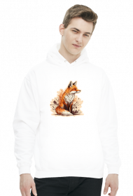 Fox Art - Bluza Męska z kapturem