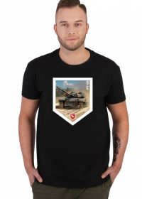 Czarna koszulka czołg PT-91