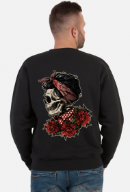 Bluza męska z szkieletem na plecach