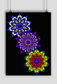 Poster Mandala 001 black