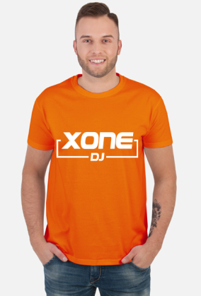 t-shirt xone dj  męska / czerwona