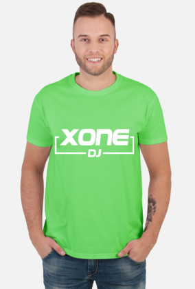 t-shirt xone dj  męska / czerwona