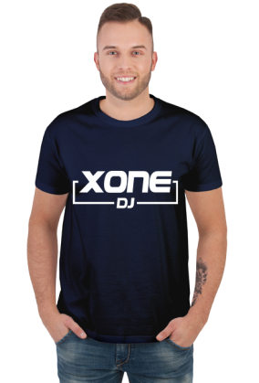 t-shirt xone dj  męska / czerwona