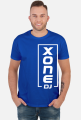 t-shirt xone dj pionowo męska - czarna