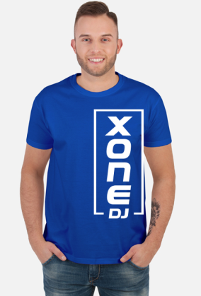 t-shirt xone dj pionowo męska - czarna