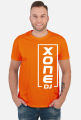 t-shirt xone dj pionowo męska - czarna