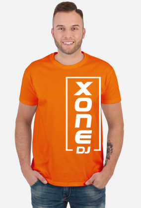 t-shirt xone dj pionowo męska - czarna