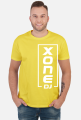t-shirt xone dj pionowo męska - czarna