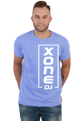 t-shirt xone dj pionowo męska - czarna