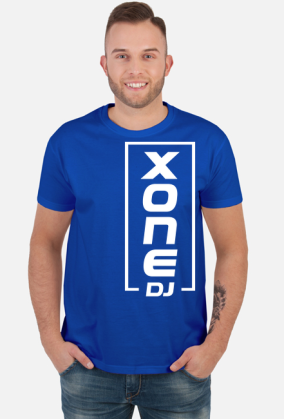 t-shirt xone dj męska - czerwona