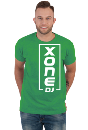 t-shirt xone dj męska - czerwona