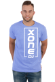 t-shirt xone dj męska - czerwona
