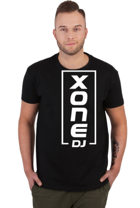 t-shirt xone dj męska - czerwona