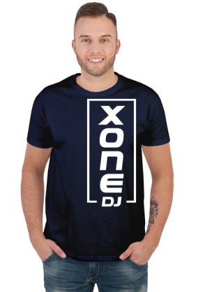 t-shirt xone dj męska - czerwona