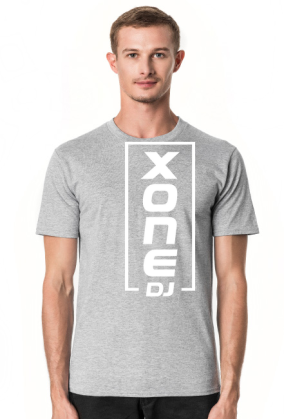 t-shirt xone dj męska - czerwona