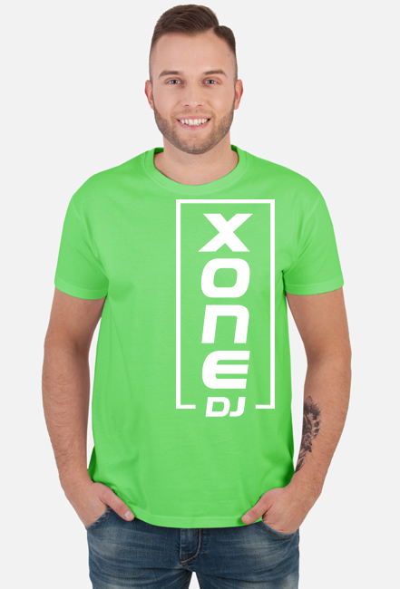 t-shirt xone dj męska - zielony